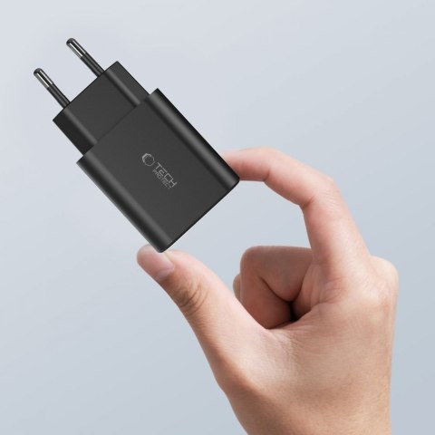 Ładowarka sieciowa 2x USB-C PD / USB-A QC 30W - biała Tech-Protect