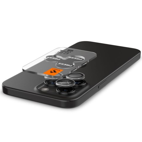 Osłona aparatu na iPhone 15 Pro / 15 Pro Max / 16 Pro / 16 Pro Max Glas.tR EZ Fit Optik Pro - 2 szt. SPIGEN