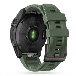 Pasek na zegarek Garmin Fenix 5 / 6 / 6 Pro / 7 IconBand - zielony Tech-Protect