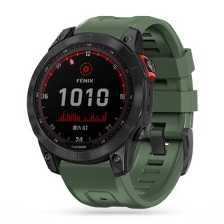Pasek na zegarek Garmin Fenix 5 / 6 / 6 Pro / 7 IconBand - zielony Tech-Protect