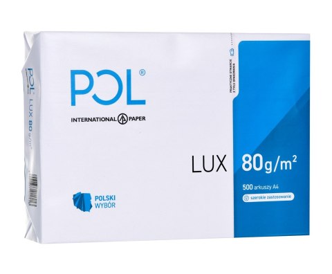 Papier xero ksero biurowy POLLUX (A4; 80g/m2; 500 szt.arkuszy; kolor biały, matowy)
