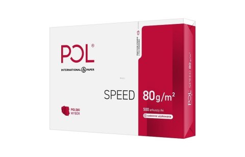 Papier xero ksero biurowy POLSPEED (A4; 80g/m2; 500 szt. arkuszy; papier biały; matowy)