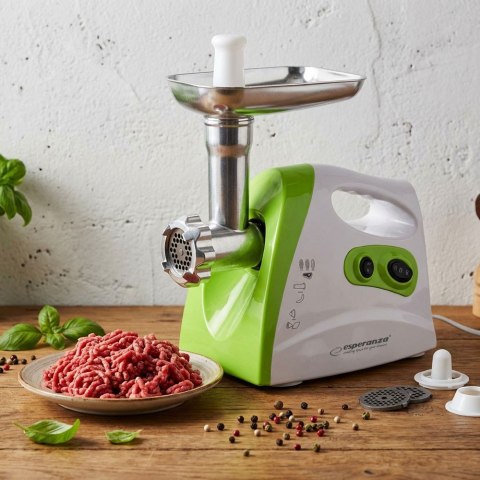 Maszynka do mielenia mięsa Esperanza Meatball EKM012G (600W; kolor biały, kolor zielony)