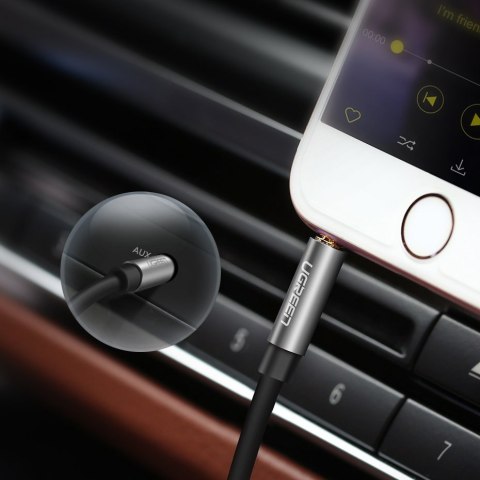 Kabel przewód audio AUX mini jack 3.5mm 1m - czarny UGREEN