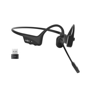 Słuchawki bezprzewodowe kostne Shokz OpenComm2 + adapter USB-C czarne