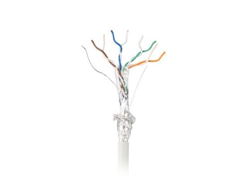 Kabel LAN SFTP kat.5e 305m drut CU LSZH CRP+FLUKE PASSED szary
