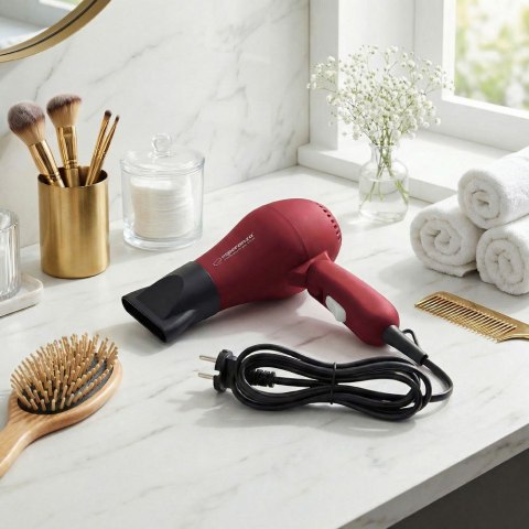 Suszarka do włosów Esperanza AURORA EBH003R (750W; kolor czerwony)
