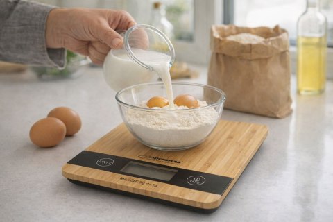 Waga kuchenna Esperanza Bamboo EKS005 (kolor beżowy)