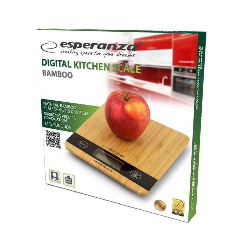 Waga kuchenna Esperanza Bamboo EKS005 (kolor beżowy)