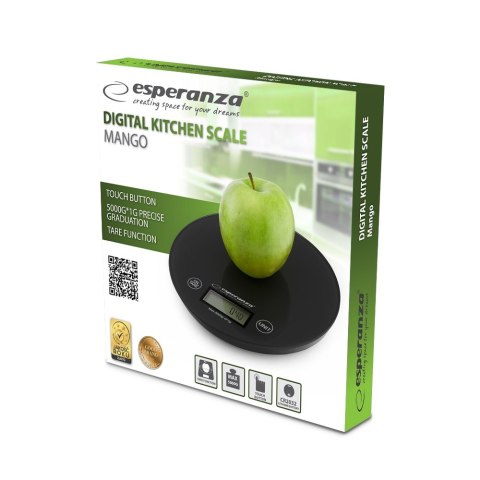 Waga kuchenna Esperanza Mango EKS003K (kolor czarny)