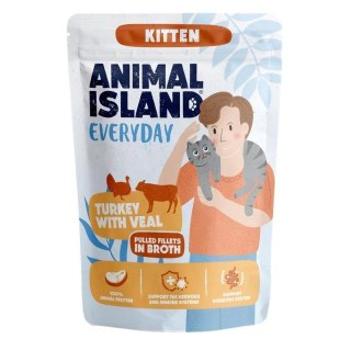 ANIMAL ISLAND Kitten indyk z cielęciną 85g