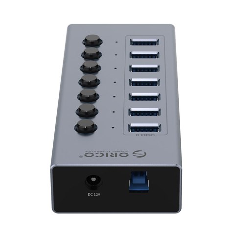 Hub BT2U3-7AB z włącznikami 7x USB-A - szary ORICO