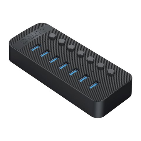 Hub CT2U3-7AB z włącznikami 7x USB-A - czarny ORICO