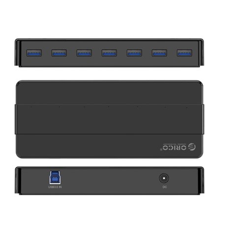 Hub rozdzielacz H7928-U3-V1 7x USB-A - czarny ORICO