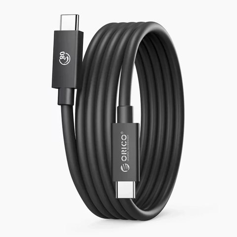 Kabel przewód USB-C USB4 Thunderbolt5 80Gbps 240W 1.5m - czarny ORICO