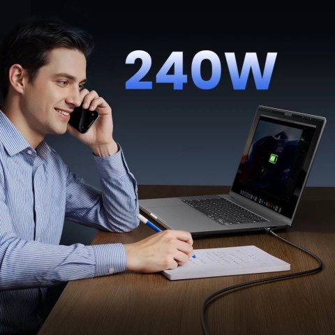 Kabel przewód USB-C USB4 Thunderbolt5 80Gbps 240W 2m - czarny ORICO