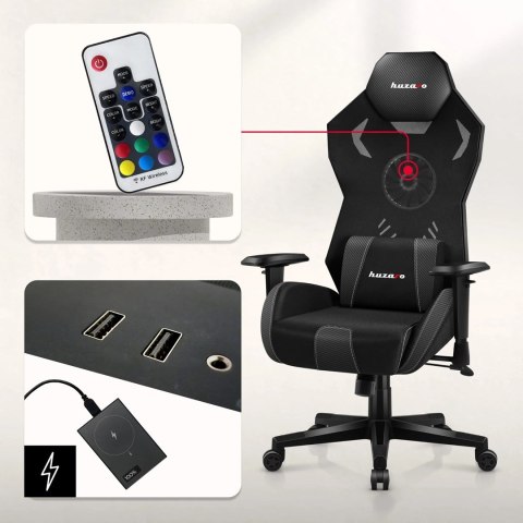 Fotel gamingowy Huzaro Combat 7.6 RGB Black