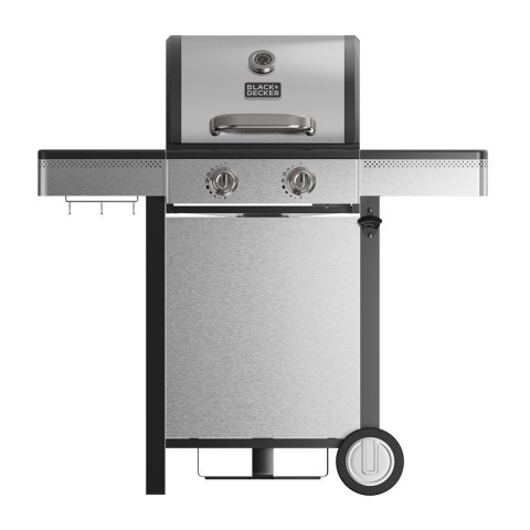 Grill gazowy Black+Decker BXOG7200E 2 palniki x 3.6 kW | pow.grilla 500 x 415 mm | 1185 x 1160 x 580 mm