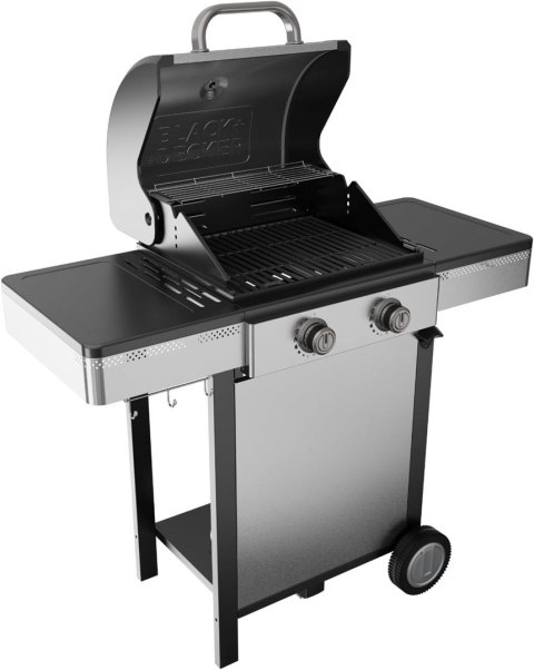Grill gazowy Black+Decker BXOG7200E 2 palniki x 3.6 kW | pow.grilla 500 x 415 mm | 1185 x 1160 x 580 mm
