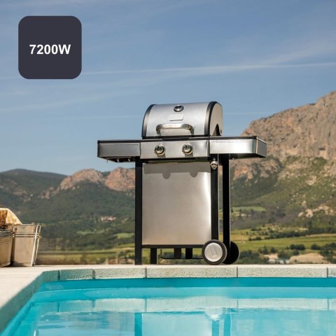 Grill gazowy Black+Decker BXOG7200E 2 palniki x 3.6 kW | pow.grilla 500 x 415 mm | 1185 x 1160 x 580 mm