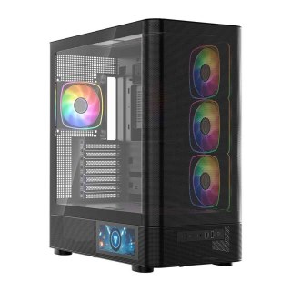 MODECOM OBUDOWA VOLCANO AQ 400 ARGB MIDI CZARNA
