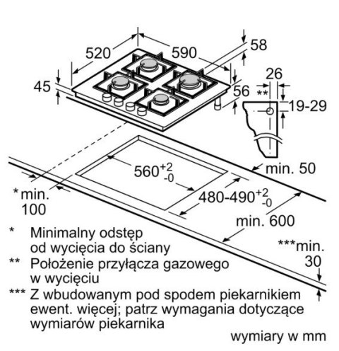 Płyta gazowa PRP6A6H40