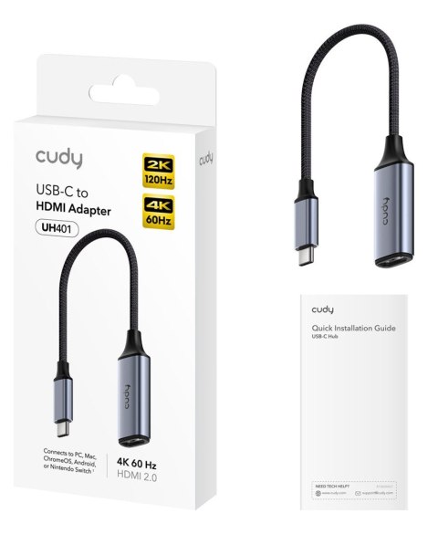 CUDY UH401 Stacja dokująca HUB Wyjście HDMI