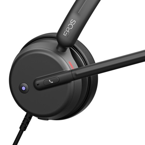 Słuchawki nauszne przewodowe Epos Impact 460T USB-C + Adapter USB-A