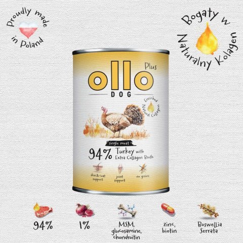 Ollo Plus Kolagen Indyk 800g