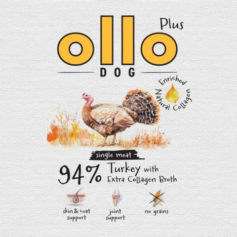 Ollo Plus Kolagen Indyk 800g