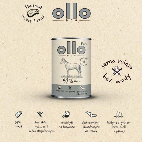 Ollo Pure Koń 850g