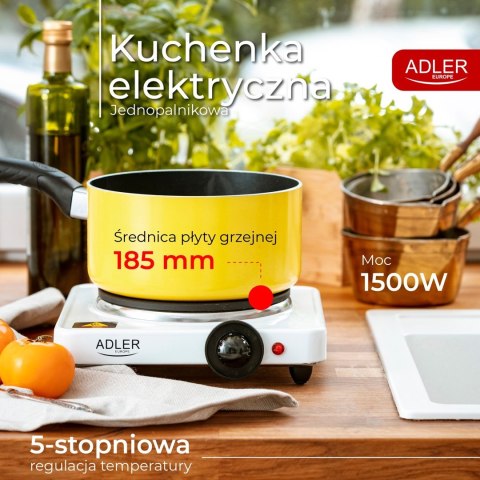 Kuchenka Adler AD 6503 (1 pole grzejne; 1500W)