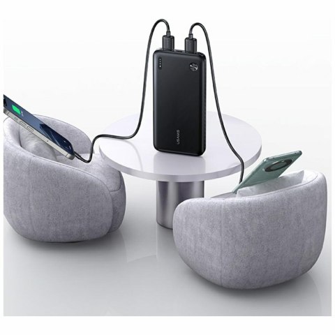 Powerbank PB83 10000mAh PD 2xUSB-A USB-C biały