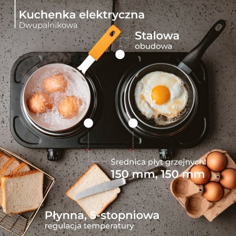 Kuchenka Adler MS 6509 (2 pola grzejne; 2000W)