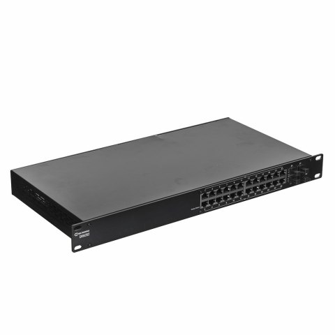 Switch Teltonika SWM282 24p Zarządzany L2+ Gigabit Ethernet (10/100/1000) Obsługa PoE Czarny (OUTLET)