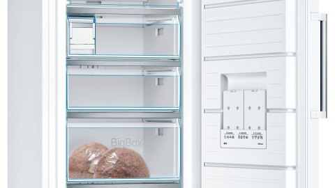 Zamrażarka wolnostojąca BOSCH GSN51AWDV Serie 6 No Frost | klasa D | 289 l | 19,4 kg/24h | 161 cm | FreshSense | SuperMrożenie |