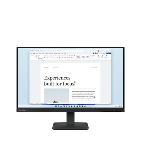 Lenovo L24-4e 23.8"FHD IPS 100Hz 250nits AG HDMI, VGA Raven Black