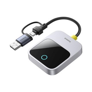 Adapter bezprzewodowy do Apple CarPlay Bluetooth - szary BASEUS