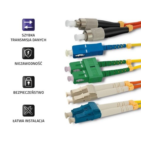 Patchcord światłowodowy SC/UPC-LC/UPC | SM | 9/125 | G652D | 1m