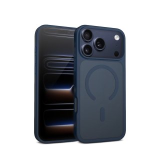 Etui Hybrid Matte Magnetic Etui MagSafe iPhone 17 Pro Max Granatowe