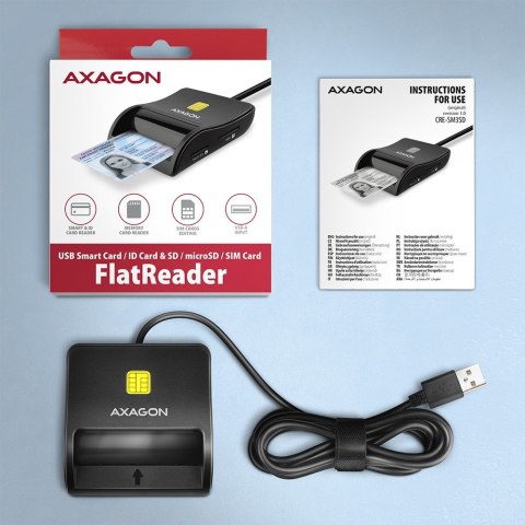 Czytnik kart identyfikacyjnych & SD/microSD/SIM USB CRE-SM3SD