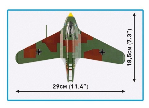 Klocki Messerschmitt Me 163B Komet 543 elementów