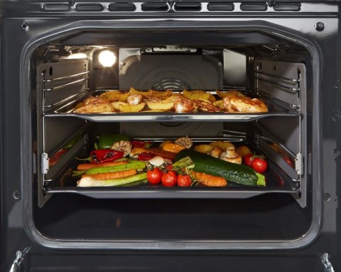 Kuchnia elektryczna GORENJE GECS6B70CLI Retro 60 cm | ExtraSteam | AirFry | FrozenBake | kremowy