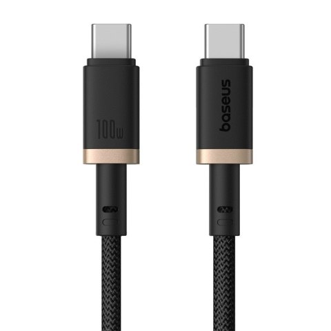 Kabel Baseus Dura Typ C-Typ C 100W 1m czarno-złoty