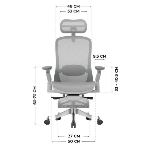 Fotel obrotowy Leadpro 8.7 Grey