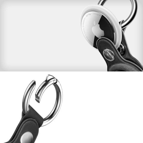 Etui brelok na lokalizator Apple AirTag 1 / 2 NaturalFit - czarny