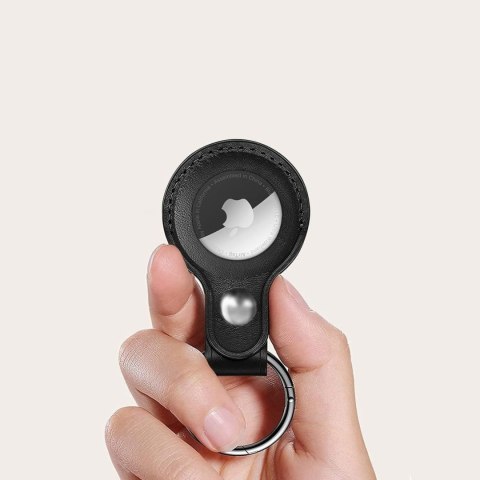 Etui brelok na lokalizator Apple AirTag 1 / 2 NaturalFit - czarny