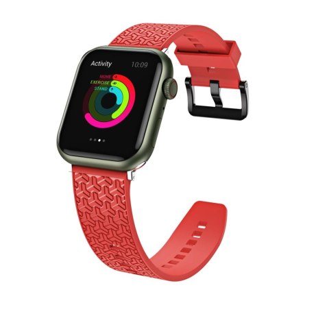 Pasek bransoleta do zegarka Apple Watch 38 / 40 / 41 mm - czerwony