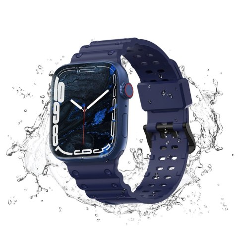 Pasek elastyczny do Apple Watch 38 / 40 / 41 mm - granatowy