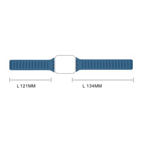 Pasek magnetyczny opaska bransoleta do Apple Watch 41 mm - niebieski